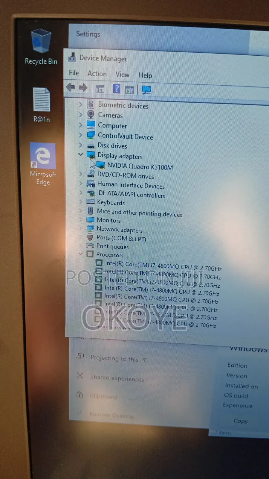 Laptop Dell Precision M6800 16GB Intel Core i7 HDD+SSD 128GB