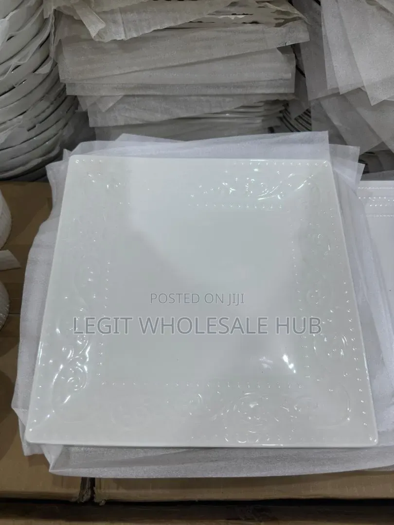 Ceramic Flat Plate (12pcs)