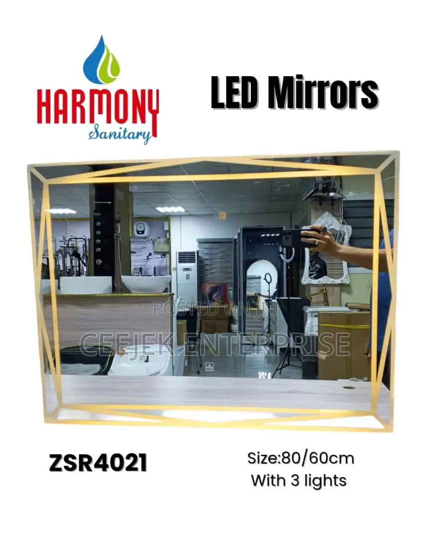 Led Mirrow With 3 Ligth