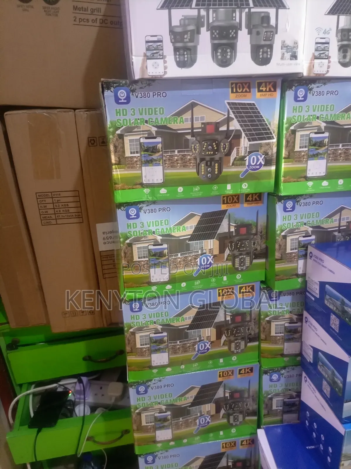 Solar PTZ 3lenc Cameras With Backup