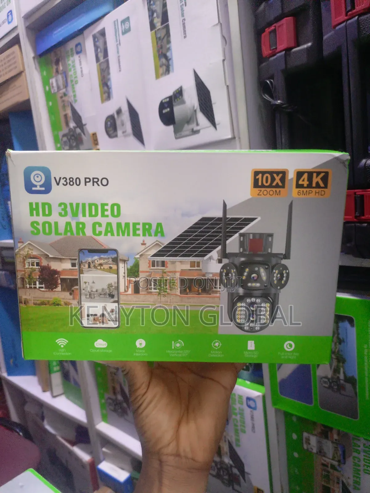 Solar PTZ 3lenc Cameras With Backup
