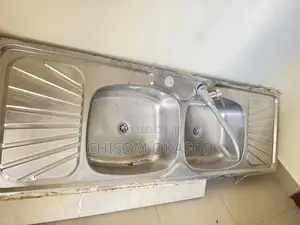 Clean Double Bowl Stainless Steel Kitchen Sink With Tap