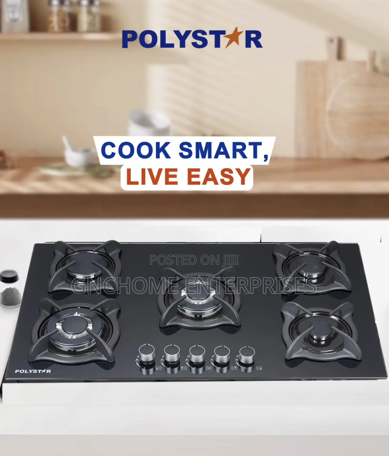 90cm Polystar Five Burner