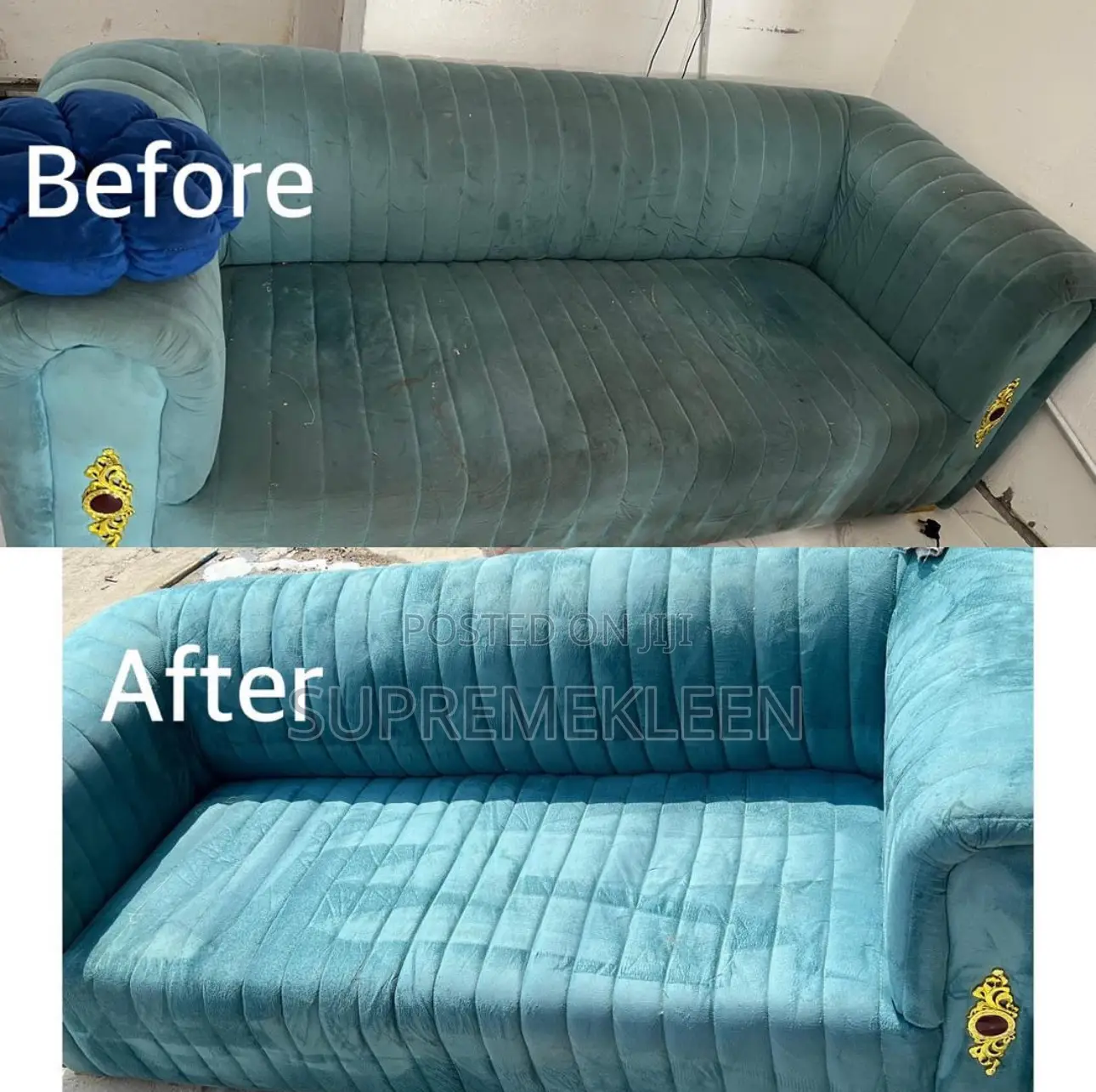 Sofa Cleaning Before and After