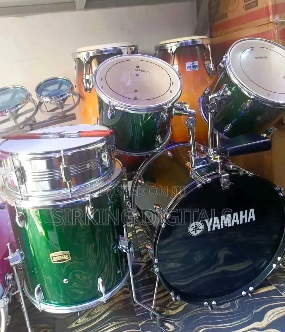 5pcs Yamaha Drum Set With Thick Cymbal and Hi-Hat