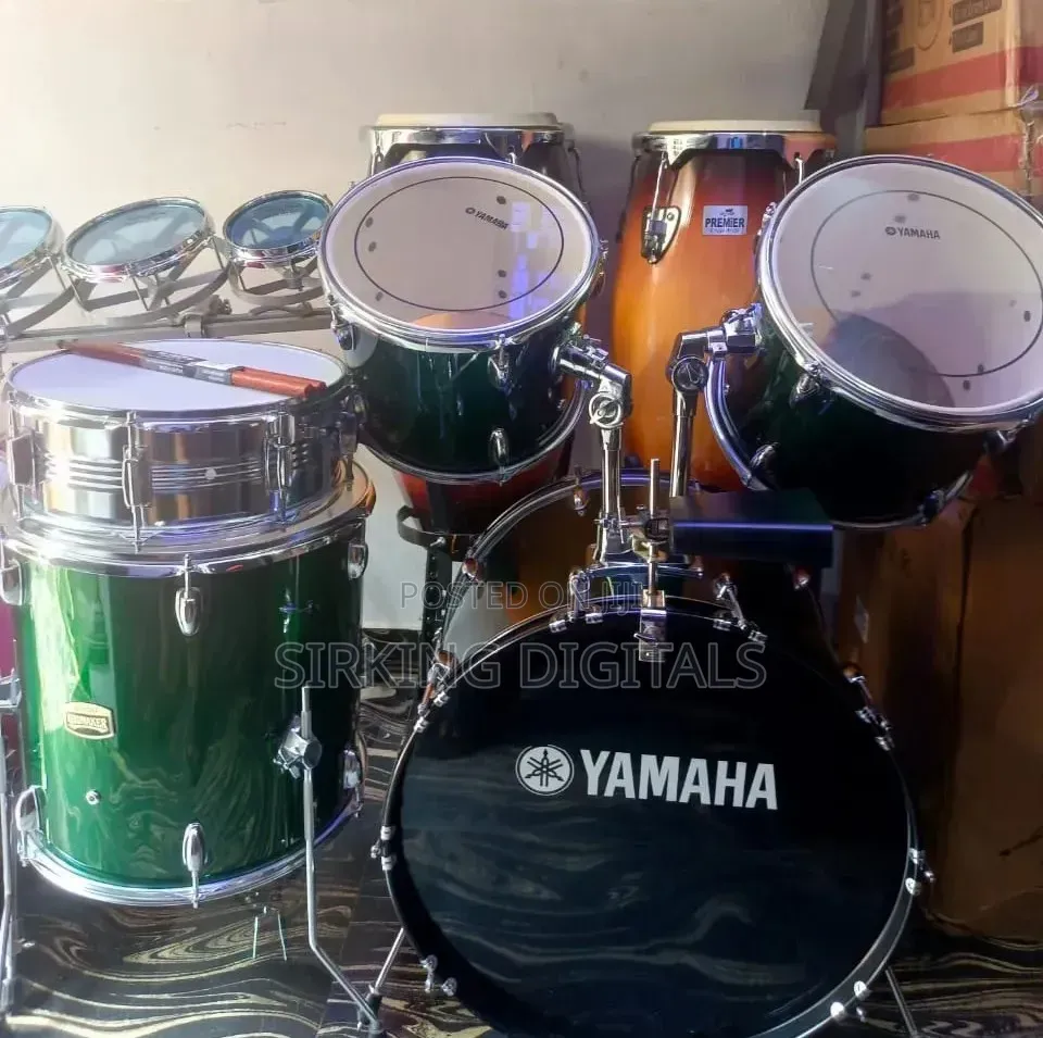 5pcs Yamaha Drum Set With Thick Cymbal and Hi-Hat