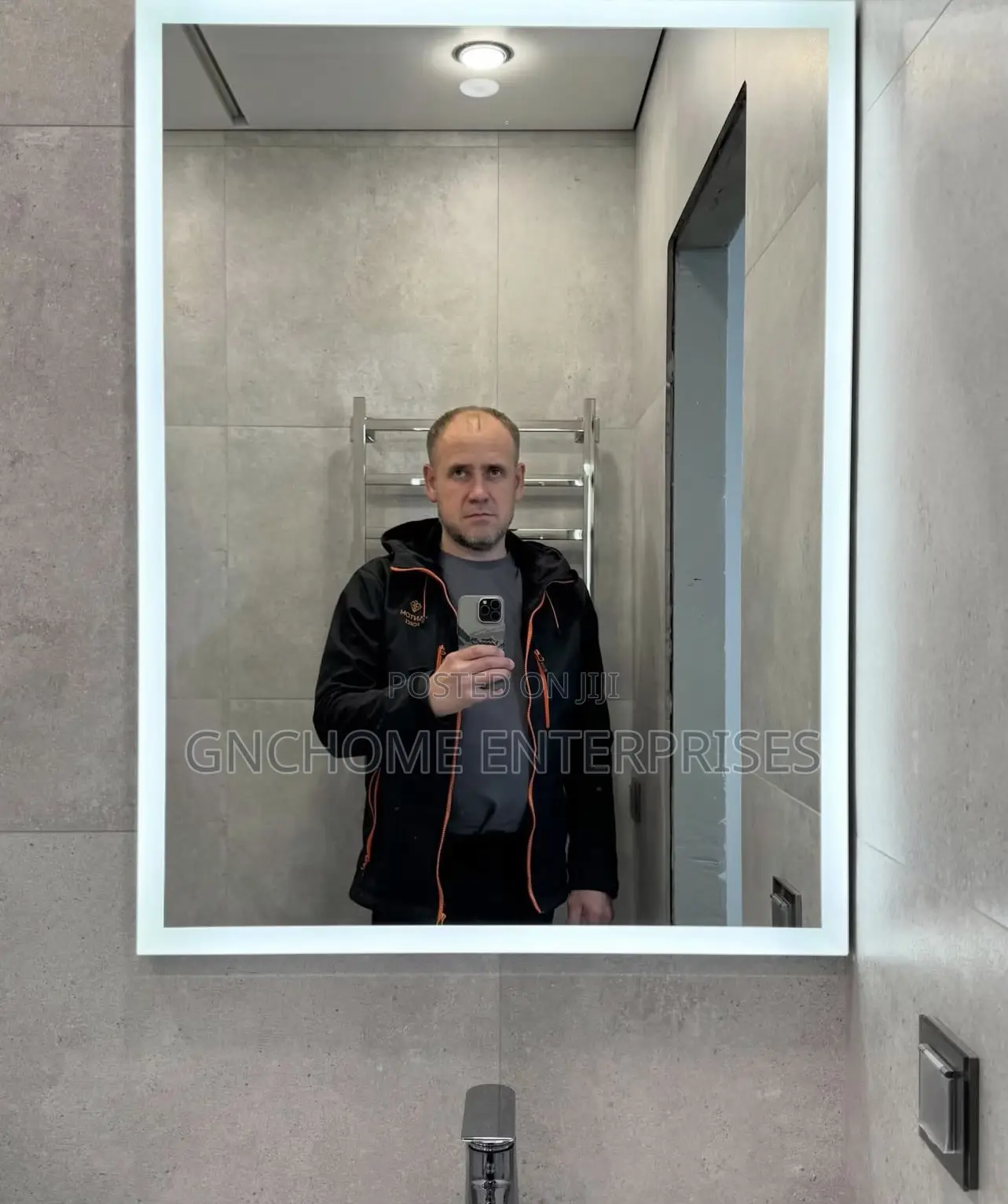 Square Led Mirror 80/60cm