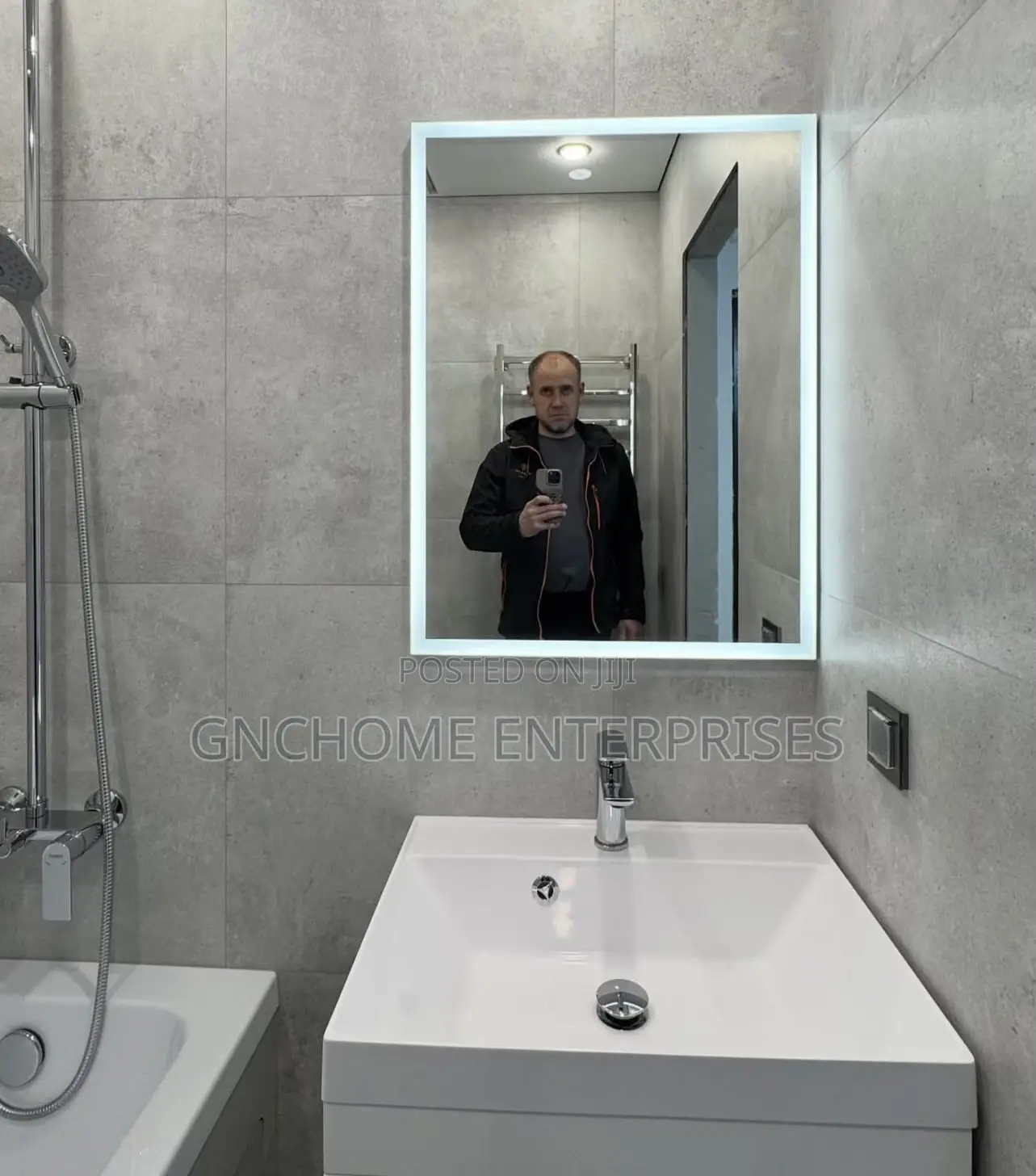 Led Light Bathrom Mirror 80cm