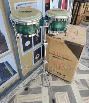 Big Bongo Drum Set With Stand