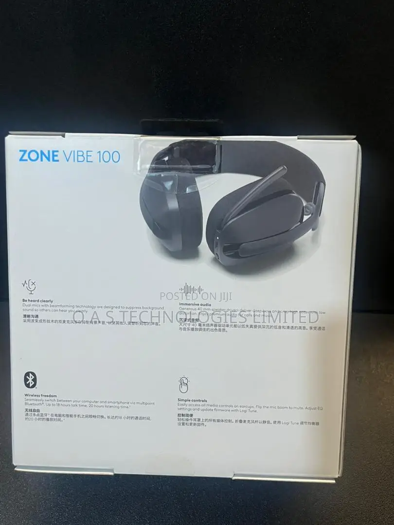 Logitech Zone Vibe 100 1000% Noise Cancellation ! 