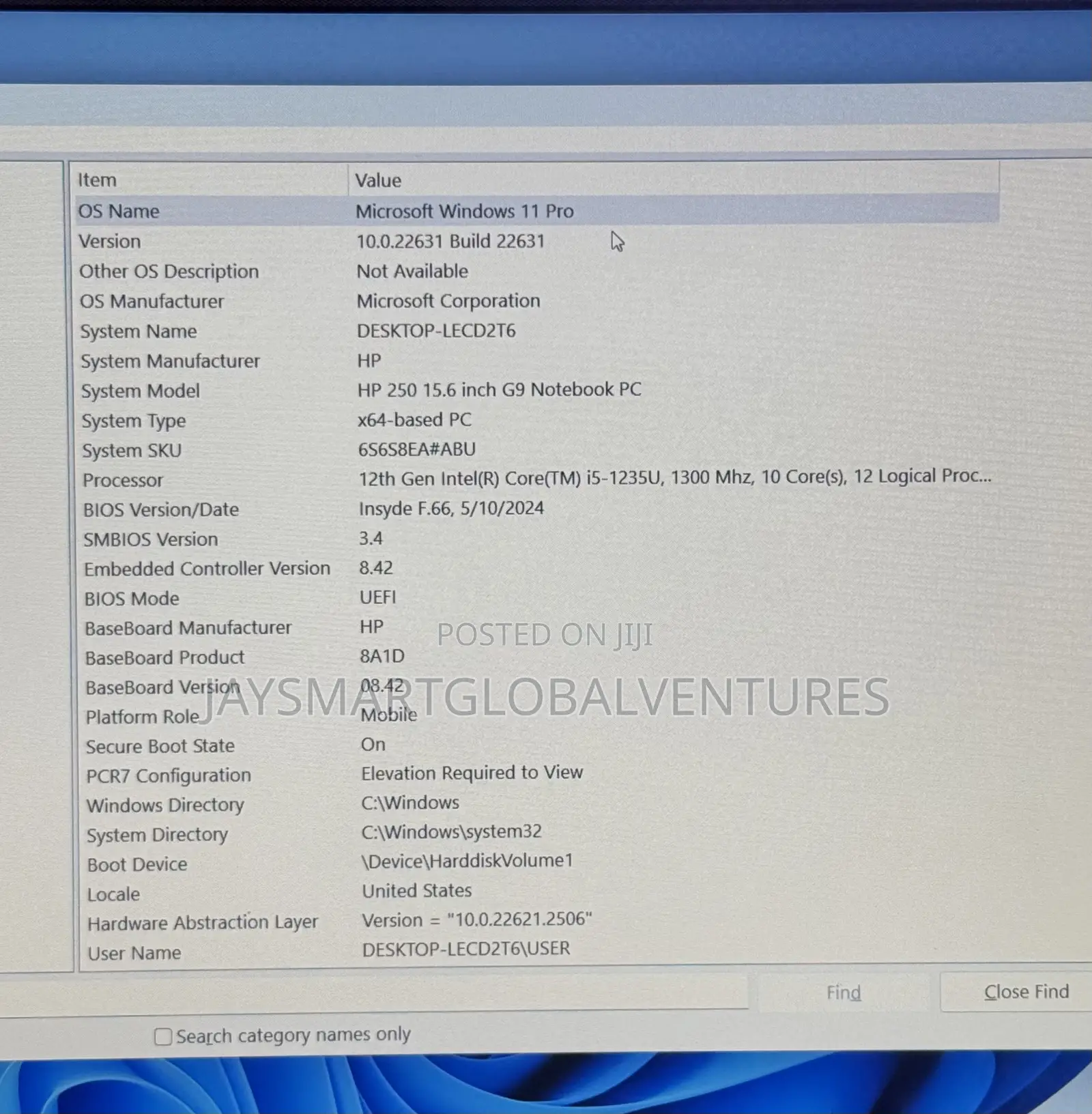 Laptop HP 250 G10 16GB Intel Core i5 SSD 256GB