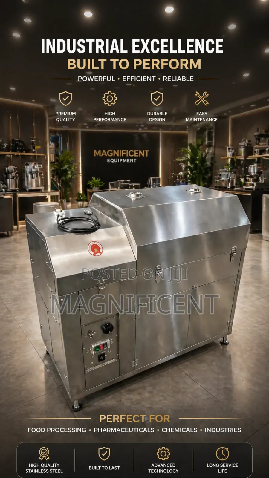 Industrial Groundnut / Peanut Roasting Machine – Heavy Duty Roaster