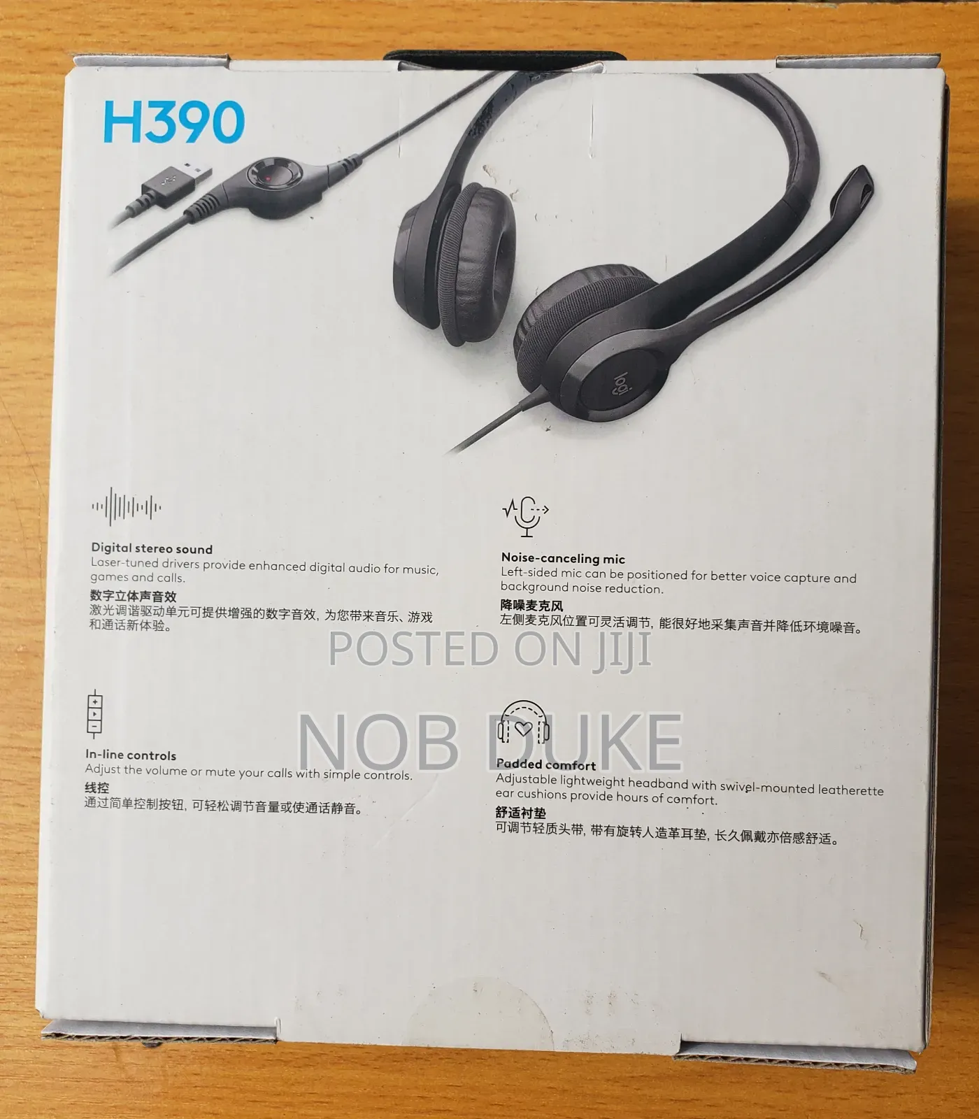 Logitech H390 Usb Headset Noise-Canceling Microphone