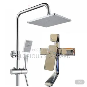 High Quality Cross Standing Shower Chrome