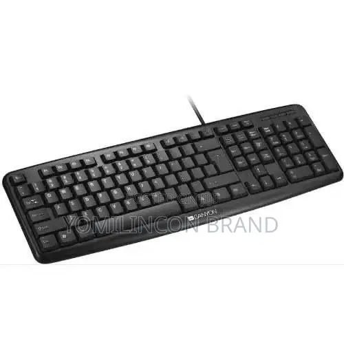 Canyon Slim Desktop Keyboard Kb-1 Black