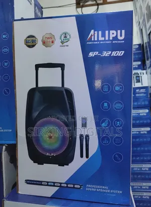 Alipu 12 Inches Pa System Sp-32100 With 2 Wireless Microphone
