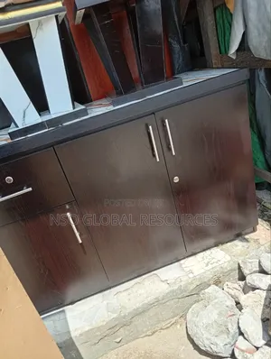 Black Colour Kitchen Cabinet
