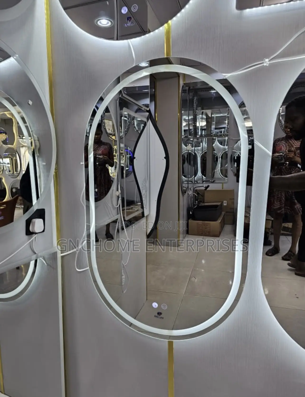 Long Led Mirror (White)