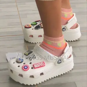 White Hiker Crocs