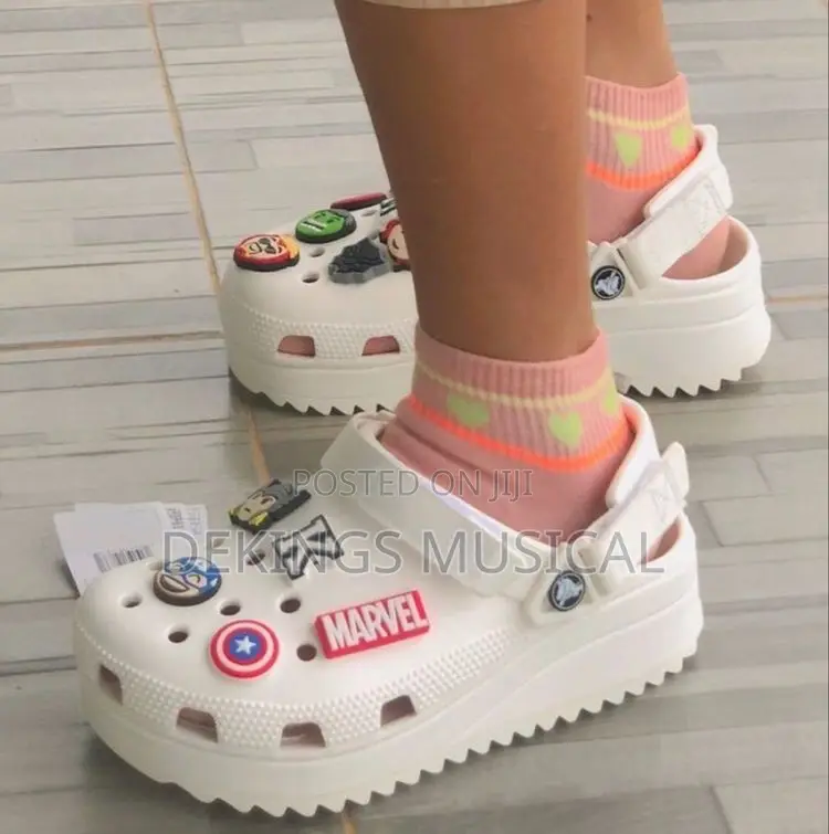 White Hiker Crocs
