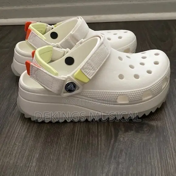 White Hiker Crocs