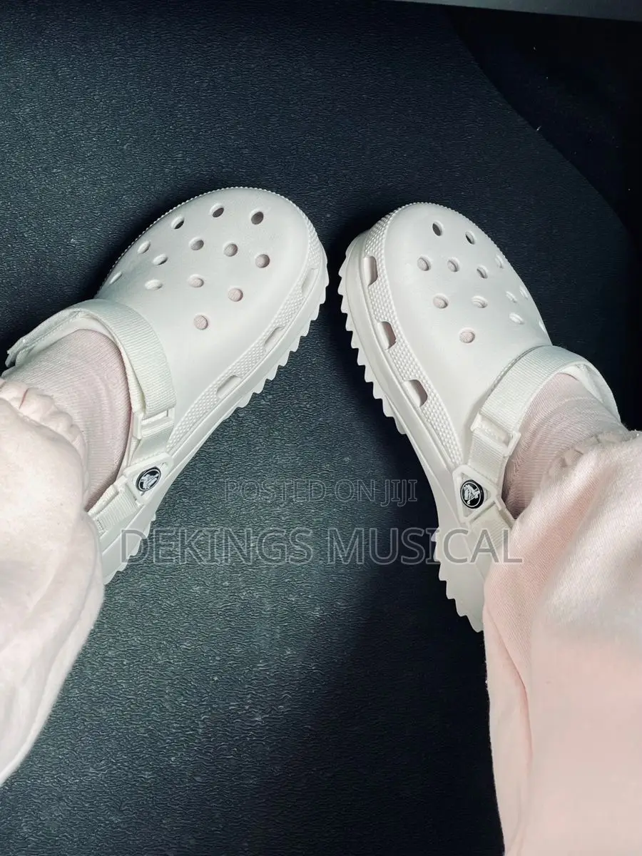 White Hiker Crocs
