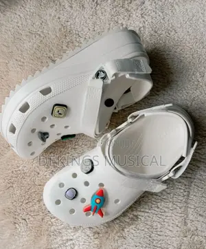 White Hiker Crocs