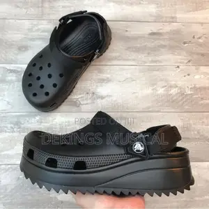 All Black Hiker Crocs