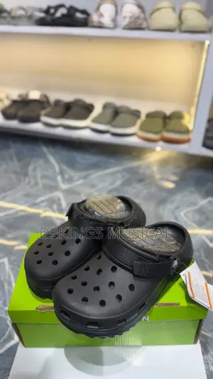All Black Hiker Crocs