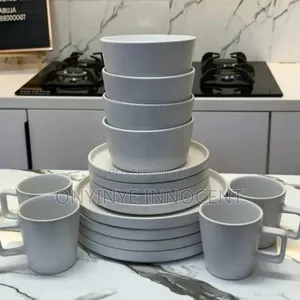 Premium 16-piece Matte Ceramic Dinnerware Set - Modern Nordic Style