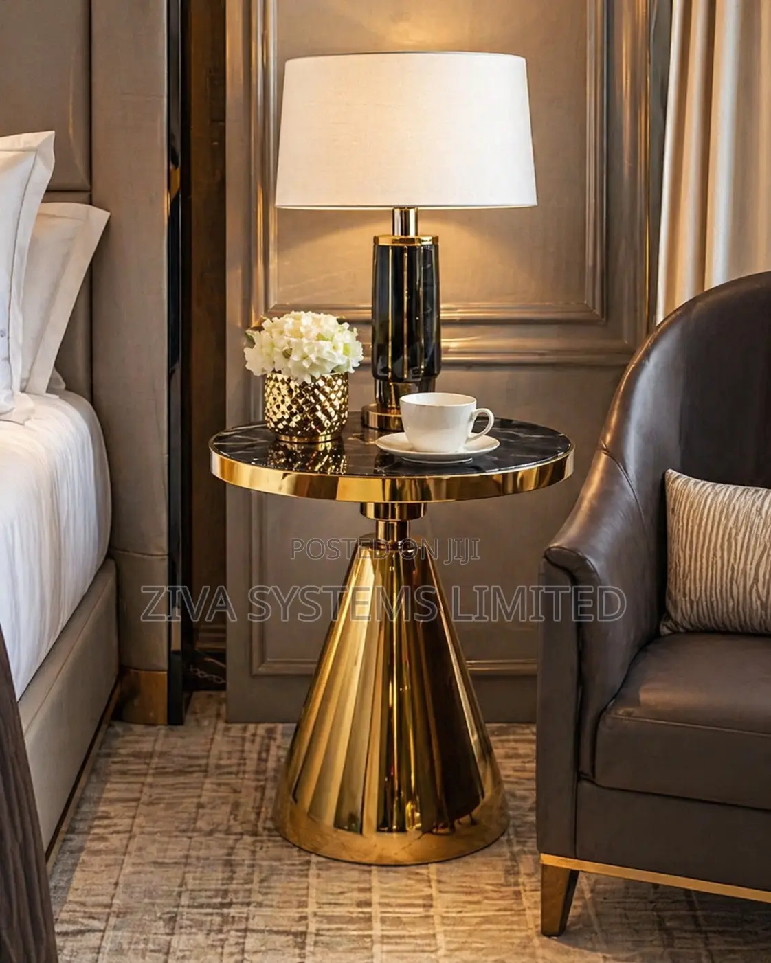 Luxury Round Marble Side Table / Coffee Table