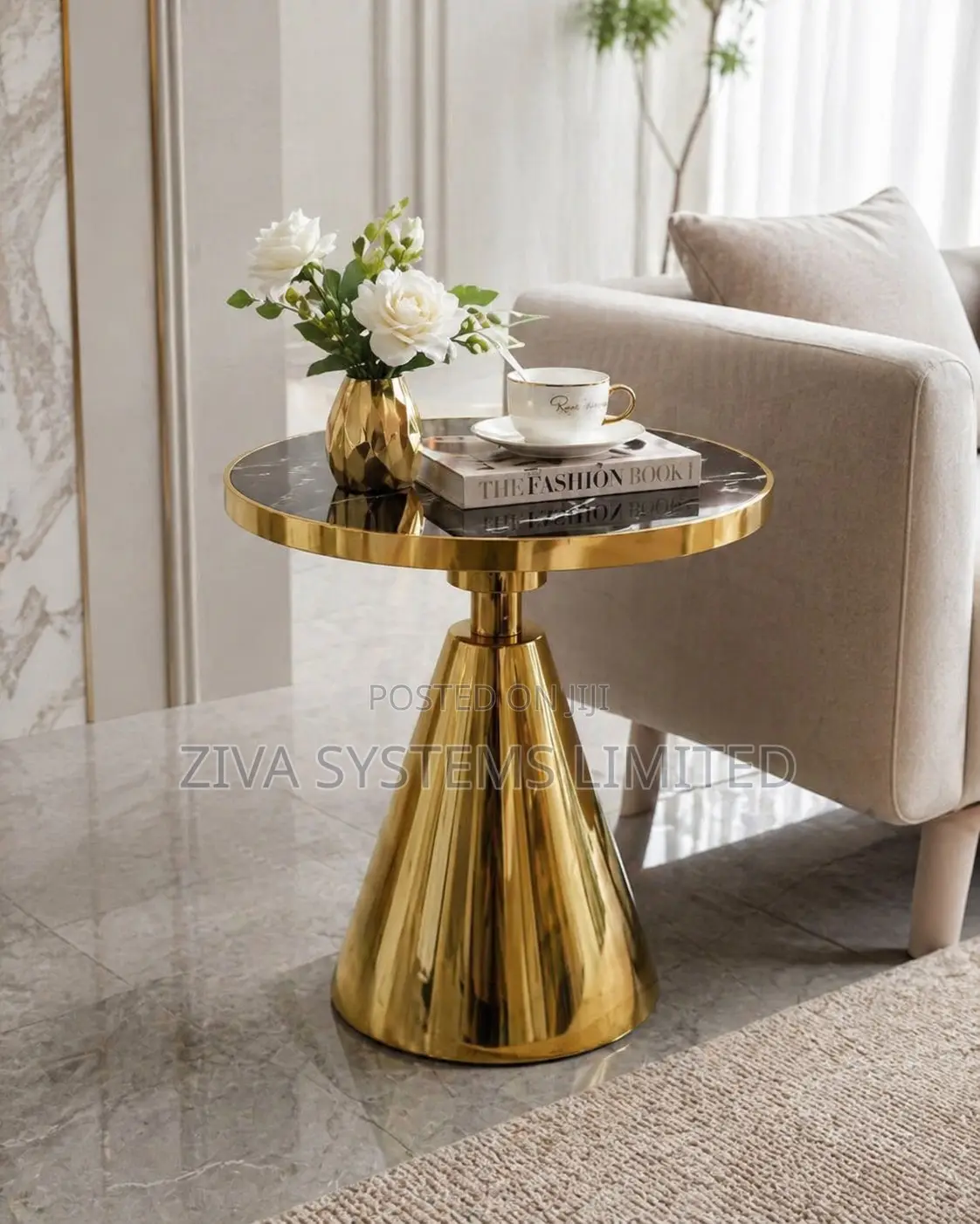 Luxury Round Marble Side Table / Coffee Table