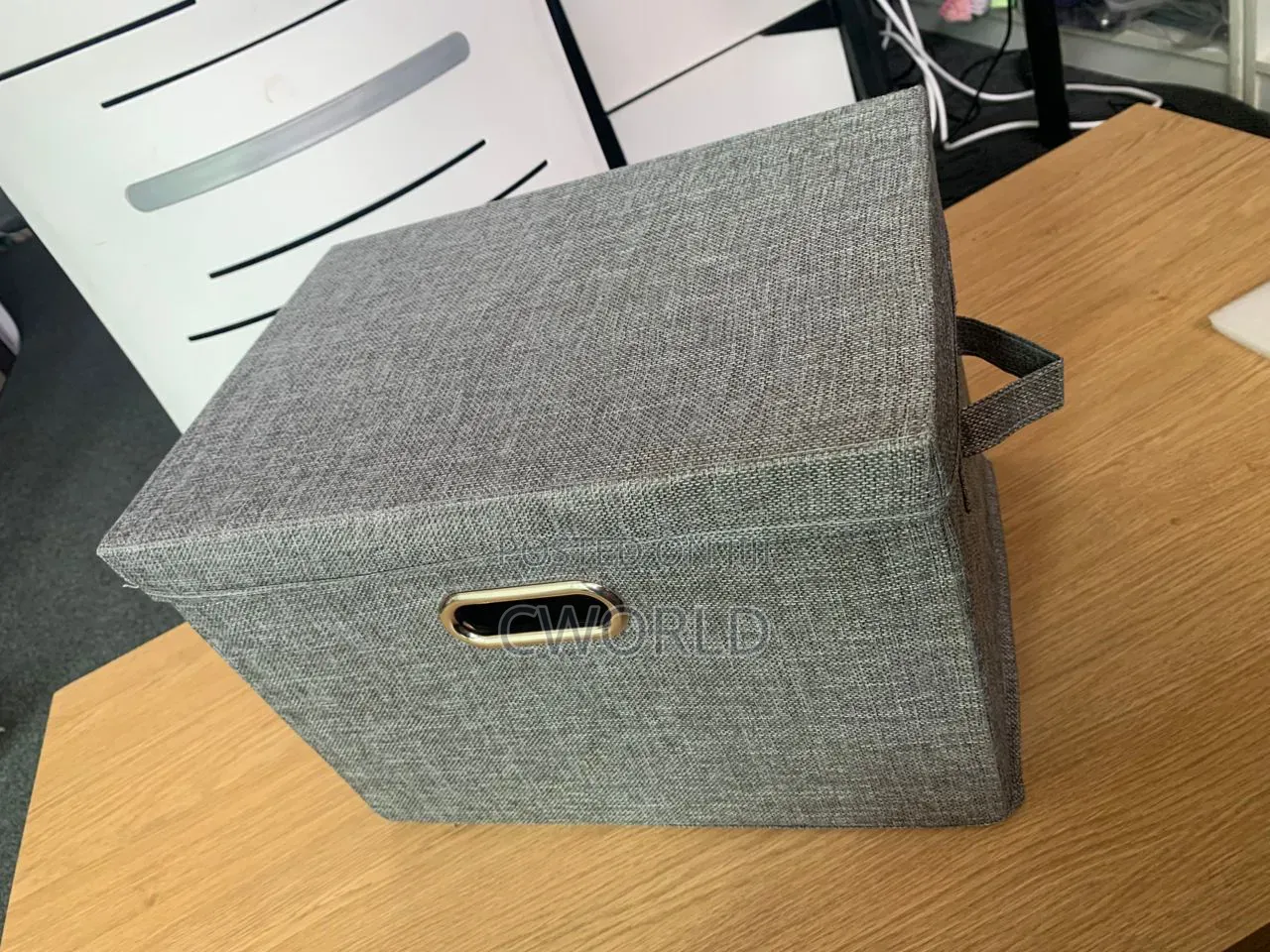 Fabric Storage Box With Lid