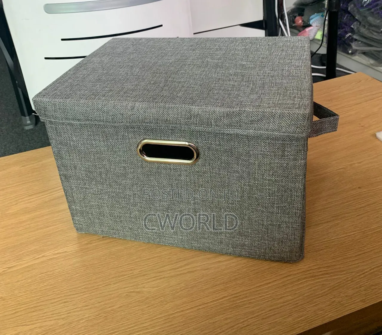 Fabric Storage Box With Lid