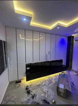 Glossy Cladding Tv Console