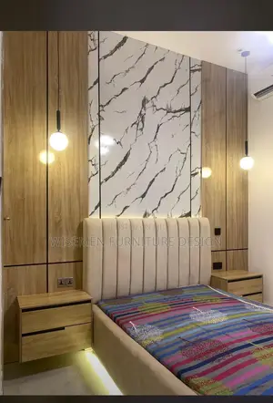 You Will Love It.The Glossy Board Cladding in the Bedroom