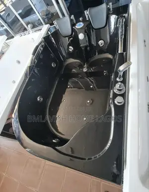 Black Double Jacuzzi Set With Radio