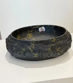 Gold Black Counter Top Wash Hand Basin