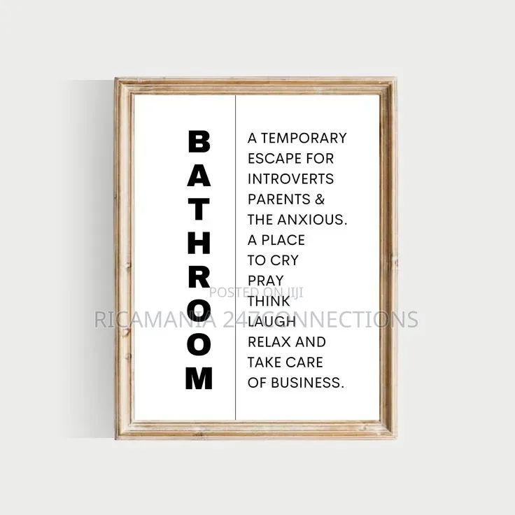 Frameworks for Bathrooms and Toilets