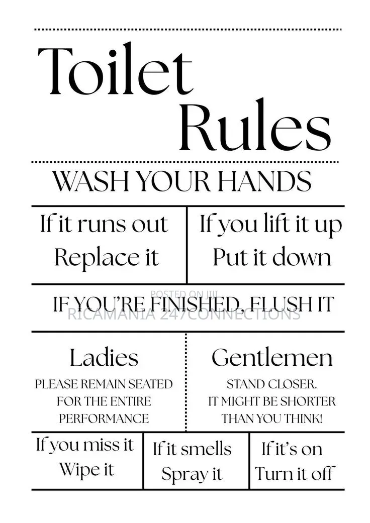 Frameworks for Bathrooms and Toilets
