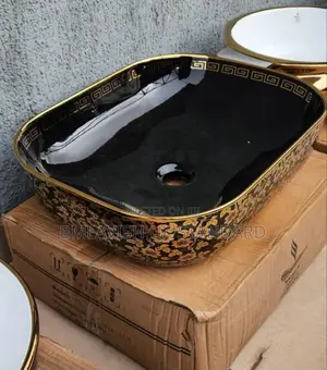 Black Gold Counter Top Wash Hand Basin