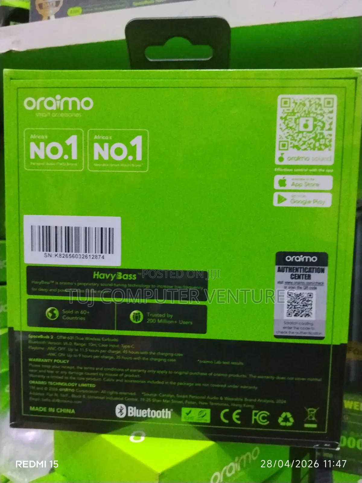 Oraimo Spacebuds 2 Anc