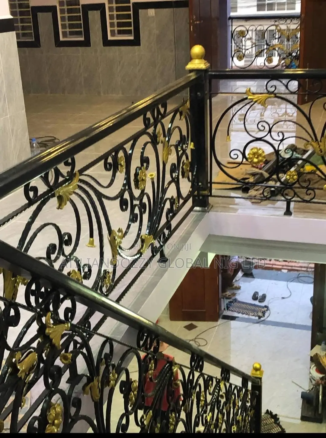 Handmade Wrought Iron Step Rails