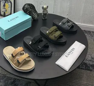 High Quality Luxury New Lanvin Suicoke Double Strap Slide