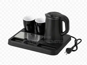 Hotel Electric Kettle Tray Set With 2 Mugs for Sale in Nigeria