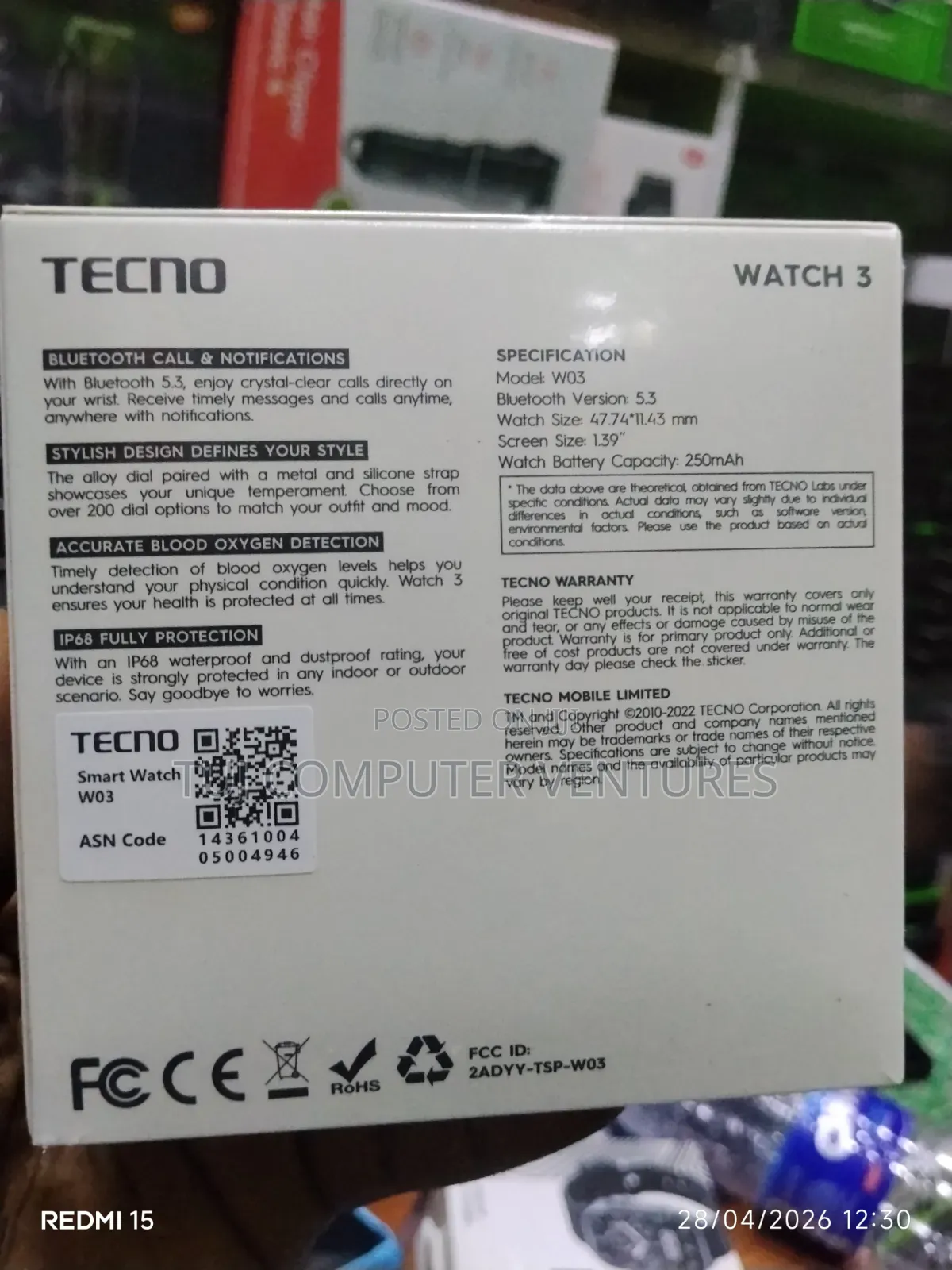 Tecno Watch 3