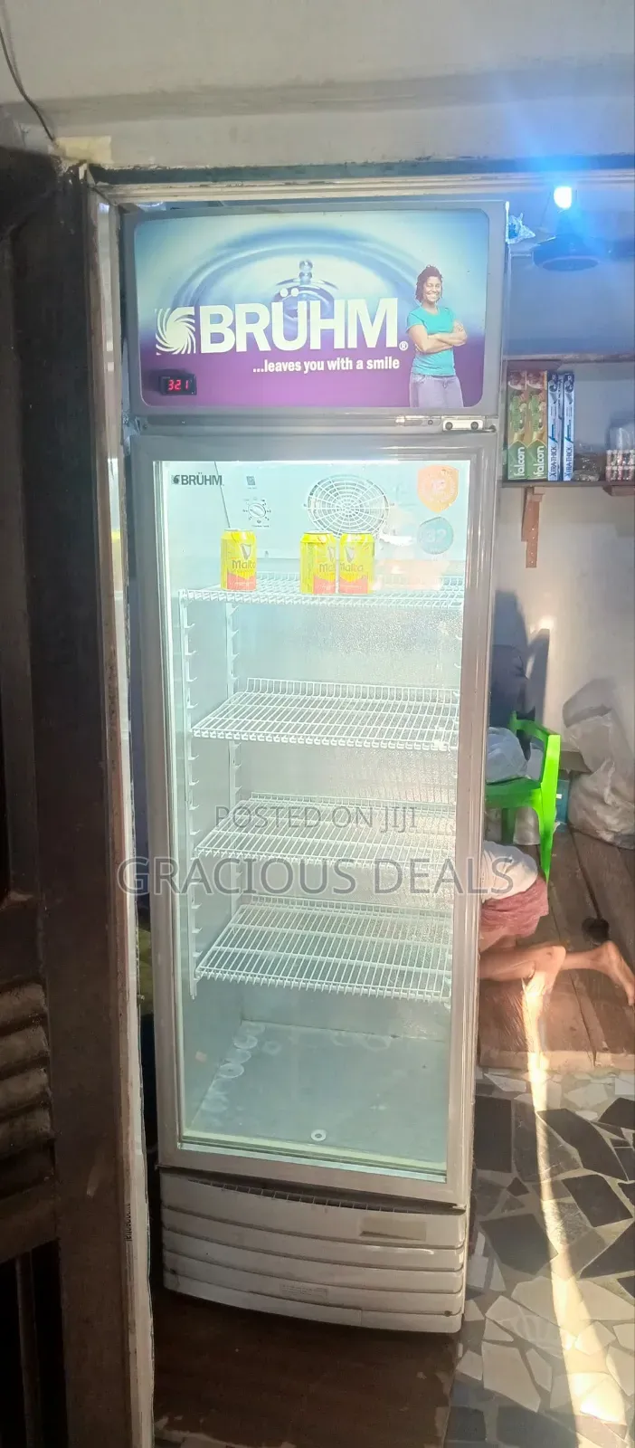 329 L Bruhm Standing Fridge
