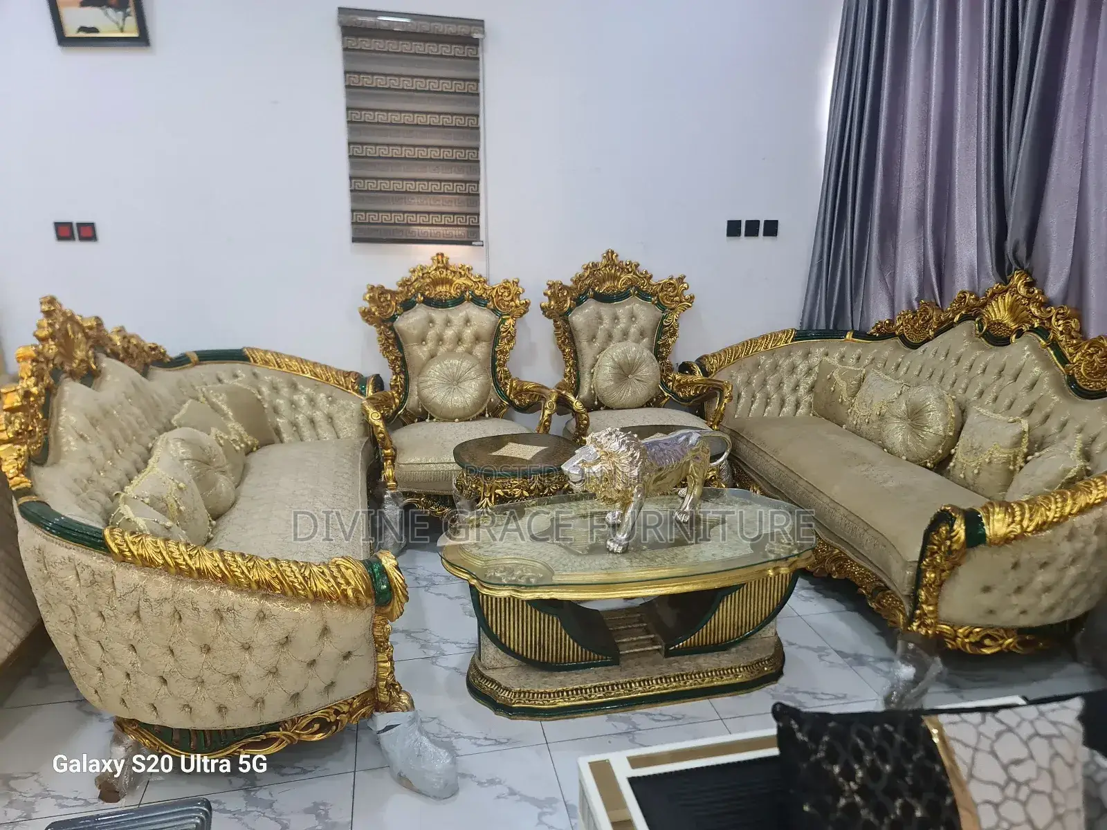 Luxury Royal Sofa Set – Timeless Elegance Prestige