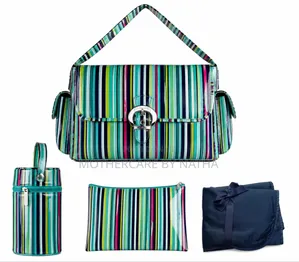 Laminated Diaper Bag Set (Striped Edition)