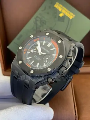 Audemars Piguet Rubber Strap Chronograph Wristwatch
